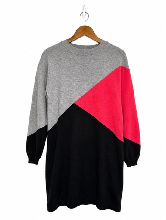 Sugarhill Brighton Dresses & Skirts - Sugarhill Brighton Colorblock Sweater Dress Black Pink Long Sleeve US 10